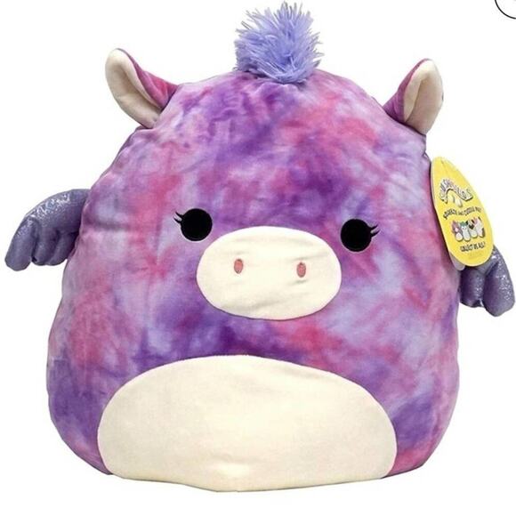 SQUISHMALLOWS Official Kellytoy 12 Inch Soft Plush Squishy Willow tie dye - Picture 1 of 4